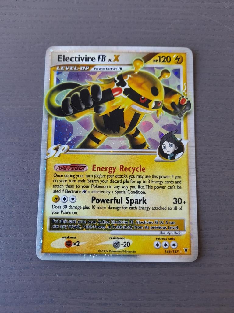 2009 supreme victors 144/147 electivire lv.x, Ophalen of Verzenden, Gebruikt, Losse kaart, Foil