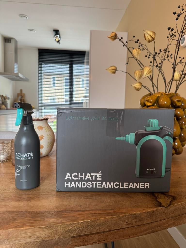 ACHATÉ Handstoomreiniger met vlekverwijderaar, Witgoed en Apparatuur, Stoomapparaten, Ophalen, Nieuw, Stoomreiniger