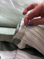 Le Noir & Blanc gordijnen (2x) vergrijsd groen, 140x270cm, Ophalen, Gebruikt, 100 tot 150 cm, 200 cm of meer