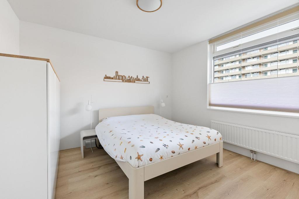 Auping auronde mei 2023 - hoog hoofdbord - creme, Ophalen, Tweepersoons, Zo goed als nieuw, 160 cm