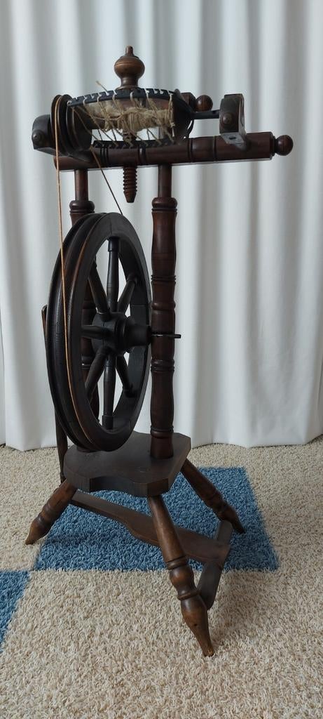 Antiek Spinnewiel - Brocante Decoratie, Ophalen, Gebruikt, Spinnewiel