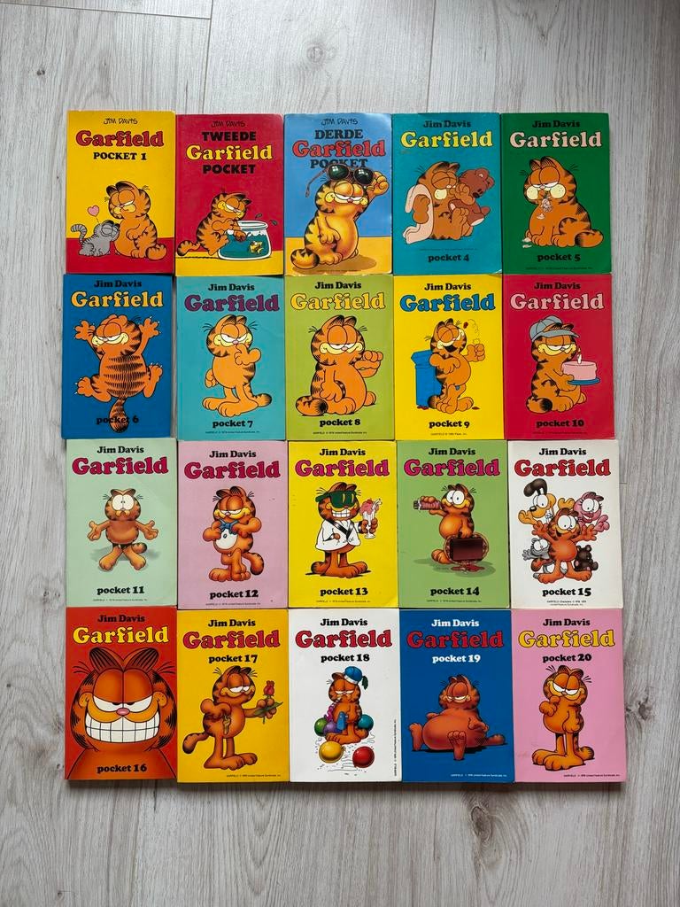 47 Garfield pockets, Meerdere stripboeken, Ophalen of Verzenden, Gelezen