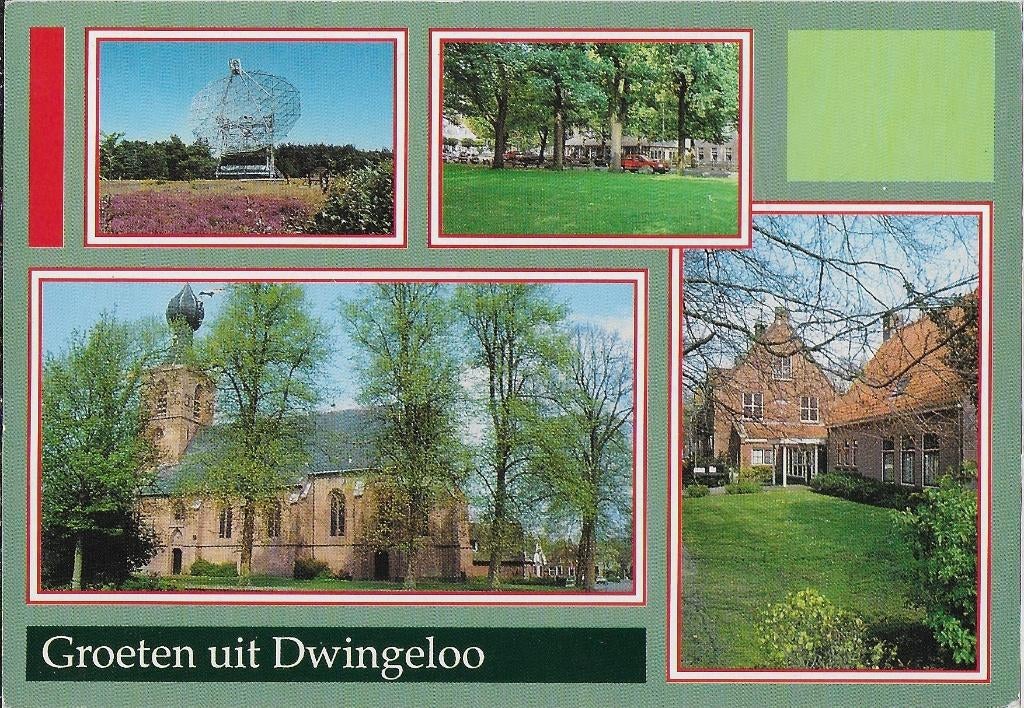 Ch22 gelopen ansichtkaart groeten uit dwingeloo, Ophalen of Verzenden, 1980 tot heden, Gelopen