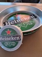 ️ Heineken metalen dienblad + pakje bierfiltjes, Verzamelen, Biermerken, Ophalen of Verzenden, Zo goed als nieuw, Heineken