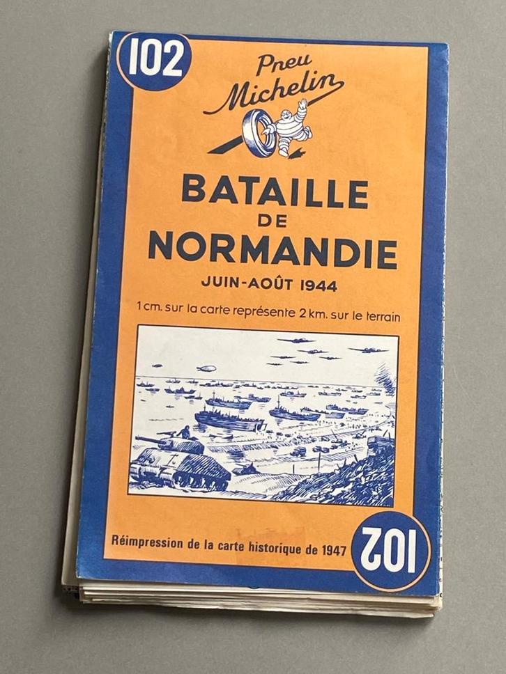 Michelin kaart 102 / Bataille de Normandie (D-Day), Verzamelen, Militaria | Tweede Wereldoorlog, Boek of Tijdschrift, Nederland