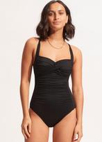 Seafolly Twist Halter One Piece Badpak Zwart Maat 40 Nieuw, Ophalen of Verzenden, Nieuw, Zwart, Badpak