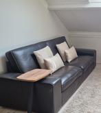 Bruine Kivik lederen 3-zits bank., Huis en Inrichting, Banken | Bankstellen, Ophalen, Gebruikt, Driepersoons, 200 tot 250 cm