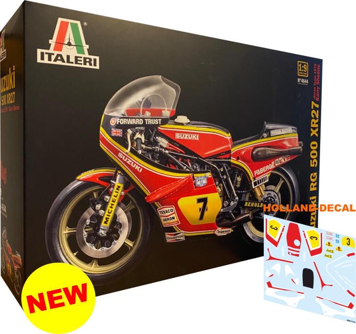 Suzuki RG500 Henk de Vries Italeri 1/9, Hobby en Vrije tijd, Modelbouw | Auto's en Voertuigen, Nieuw, Overige typen, Groter dan 1:32