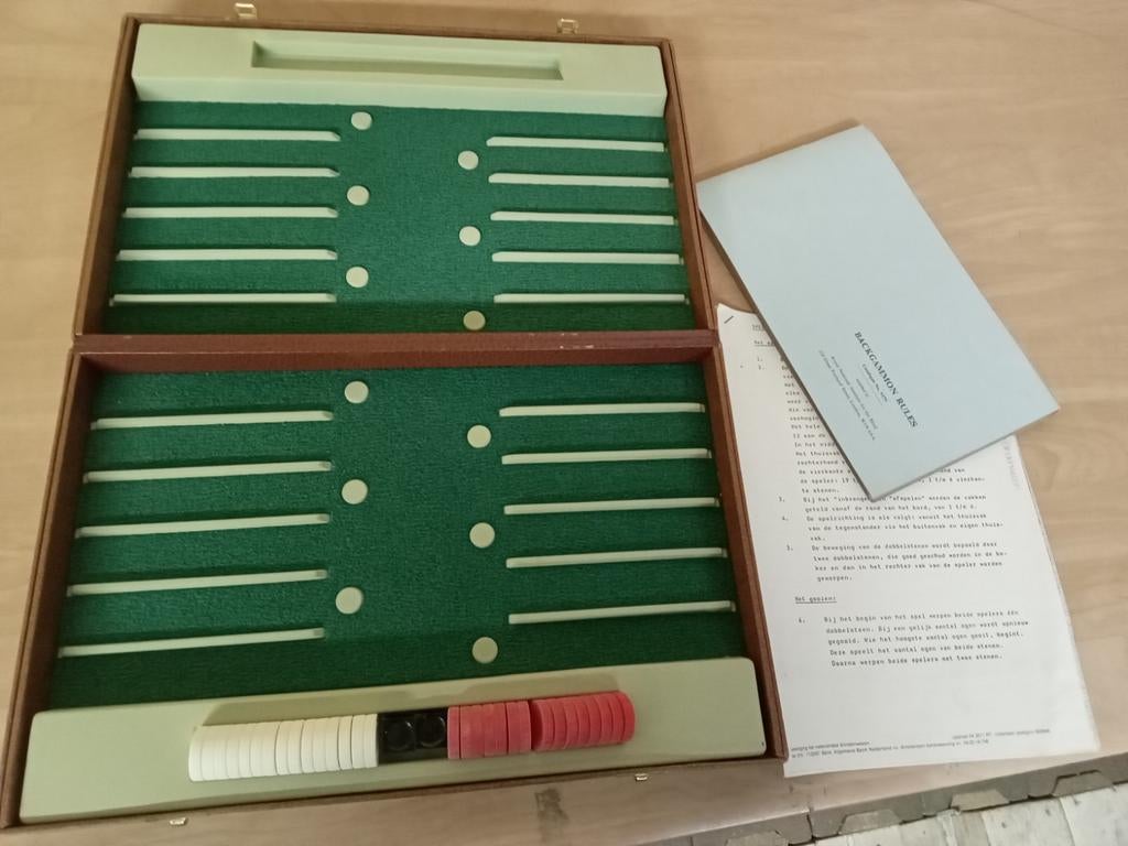 Backgammon Rules Braille, Ophalen, Zo goed als nieuw