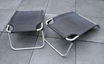 2 Aluminium voetensteunen voor campingstoelen., Caravans en Kamperen, Kampeermeubelen, Ophalen, Gebruikt, Campingstoel