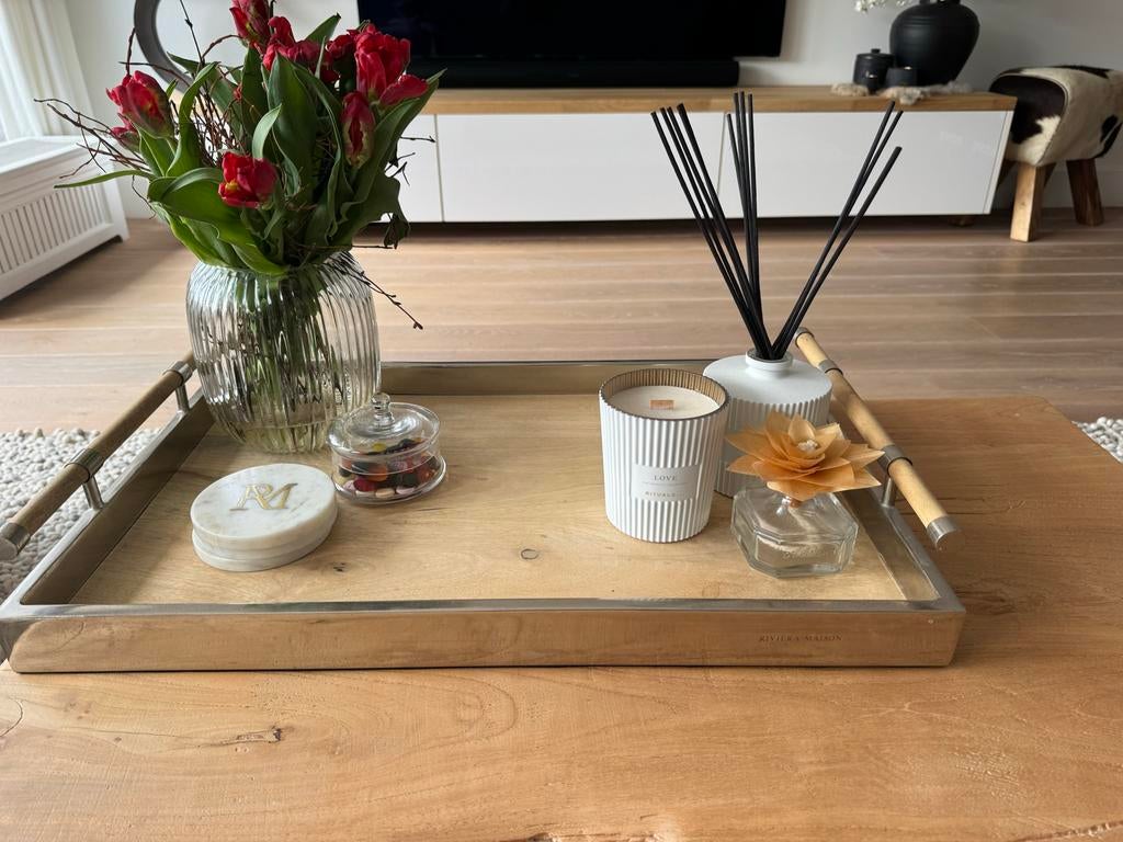 Riviera Maison dienblad, Ophalen of Verzenden, Gebruikt, Meerkleurig, Hout