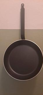 Een grote pan 36 cm breed van een sterke kwaliteit, Ophalen of Verzenden, Zo goed als nieuw, Rvs, Koekenpan of Braadpan