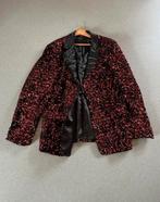 Pailletten Colbert Zwart/Rood - Kerst Editie Toppers maat XL, Ophalen of Verzenden, Zo goed als nieuw