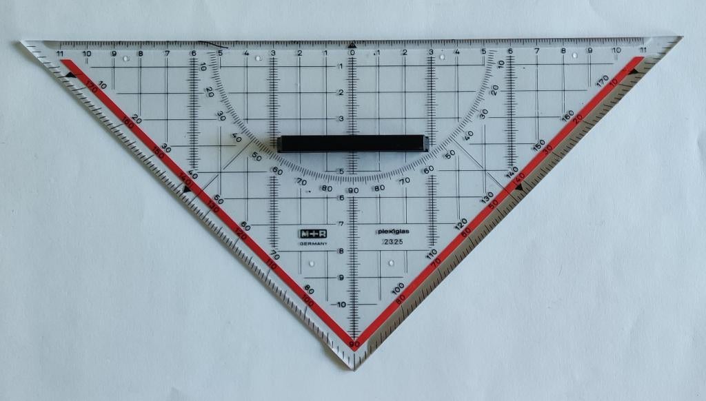 Meetdriehoek. Plexiglas 2325. M + R Germany, Ophalen of Verzenden, Gebruikt, Overige typen
