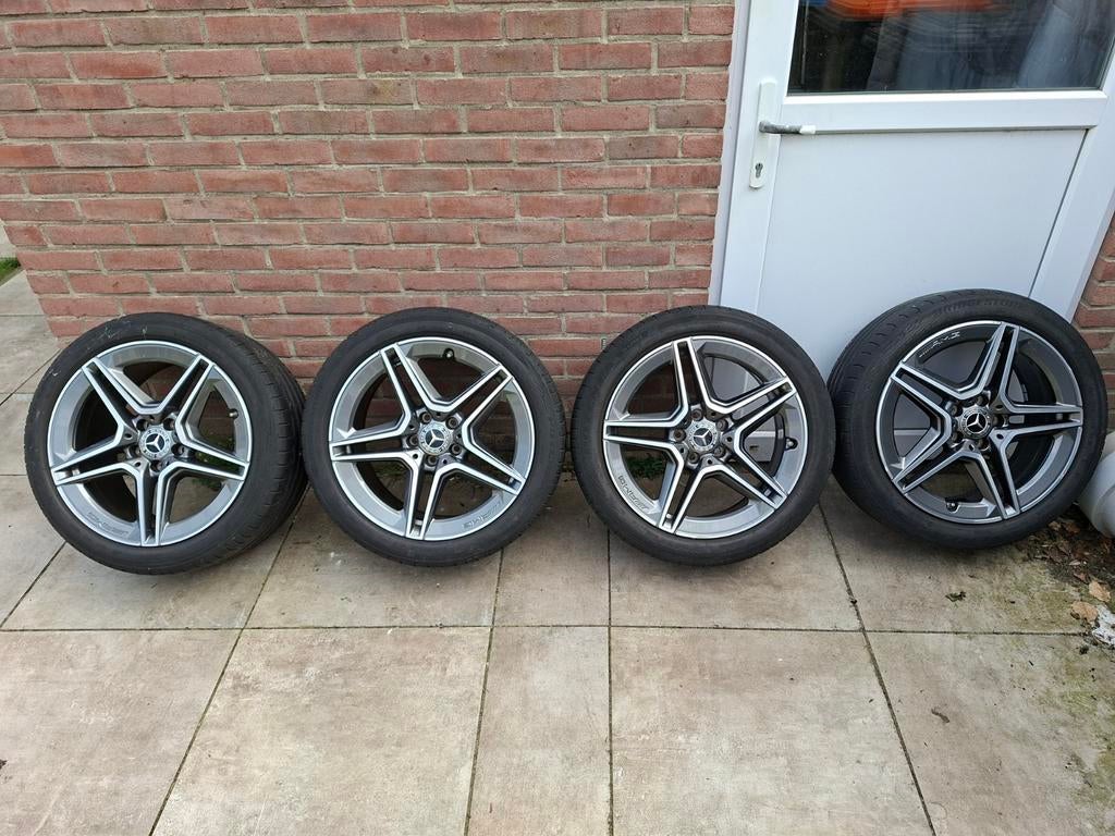 Breedte set Mercedes-Benz AMG velgen met banden, Ophalen, Gebruikt, Mercedes-Benz