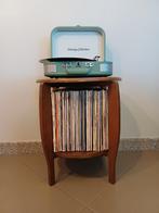Audiomeubel platenkast platenspelerkast retro vintage hout, Ophalen, Gebruikt, 25 tot 50 cm, 50 tot 100 cm