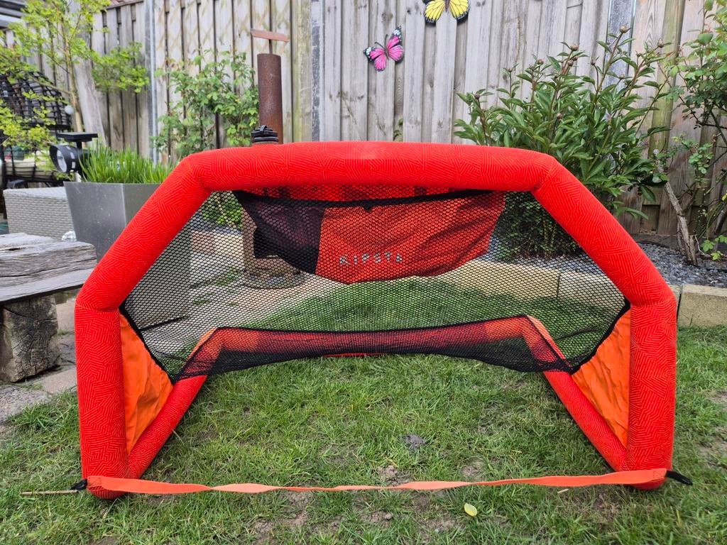 Kipsta Opblaasbaar Voetbaldoel - Rood, Ophalen, Zo goed als nieuw, Overige typen