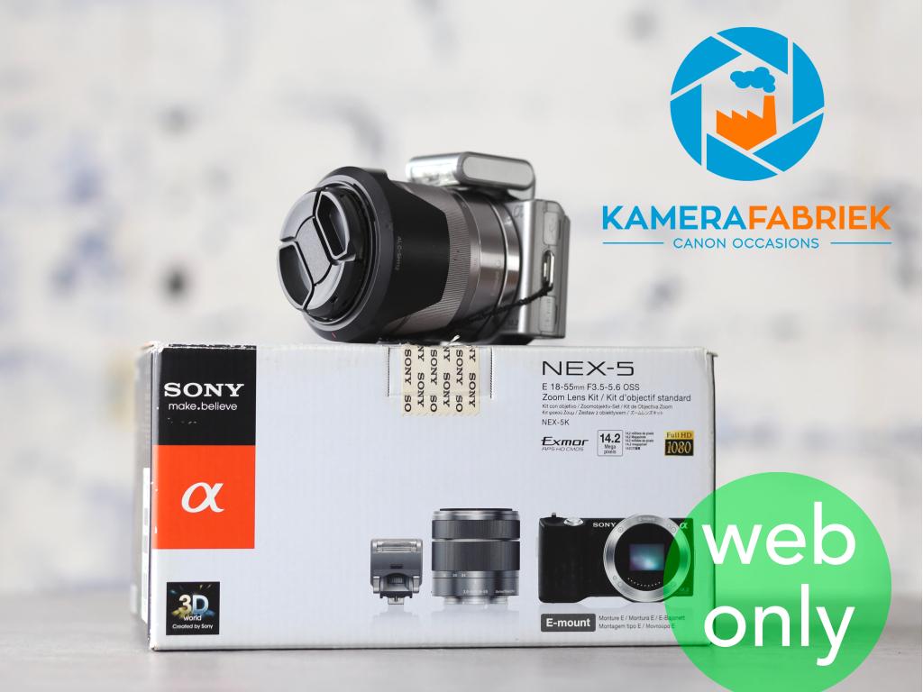 Sony NEX-5 kit, Niet ingevuld, Gebruikt, Verzenden, Compact