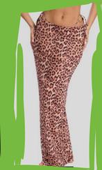 South beach maxi skirt/rok leopard mesh mt. (38) 40 Nieuw, Maat 38/40 (M), Bruin, Nieuw, Ophalen of Verzenden