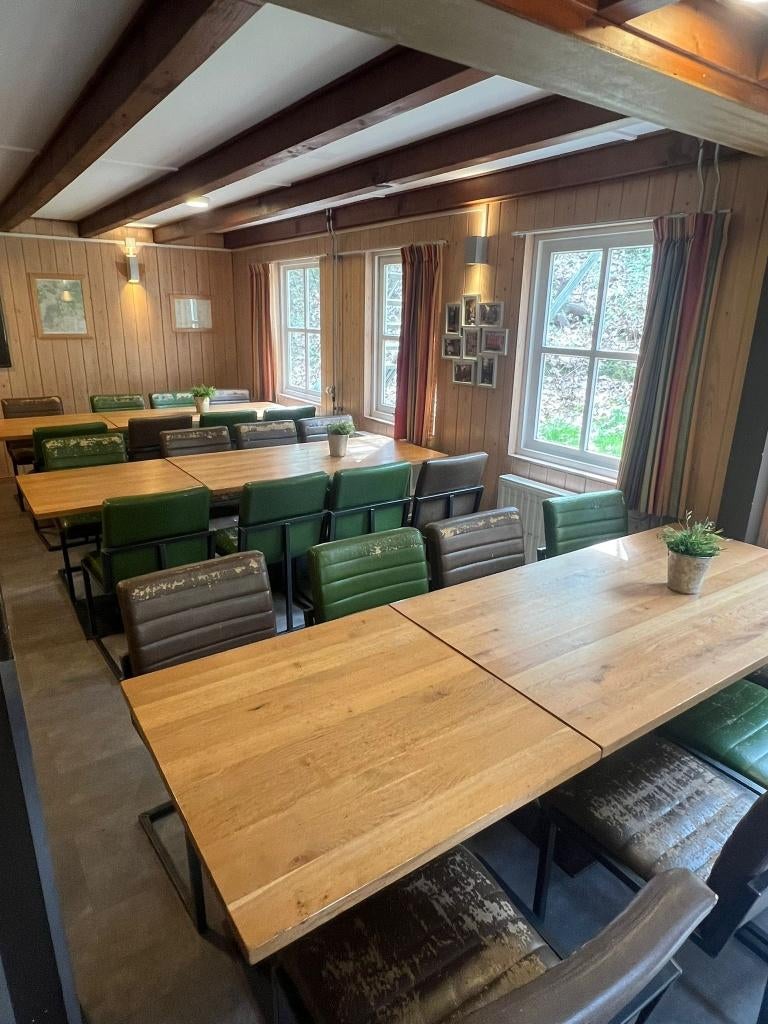 GRATIS Stoelen, Huis en Inrichting, Ophalen, Gebruikt, Bruin, Vijf, Zes of meer stoelen