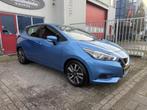 Nissan Micra 1.0L Acenta (bj 2017), Stof, Gebruikt, Blauw, Origineel Nederlands