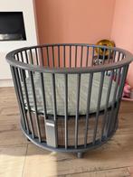 Stijlvolle Bopita ronde box grijs met extra's, Kinderen en Baby's, Boxen, Ophalen, Gebruikt, Rond, Boxkleed