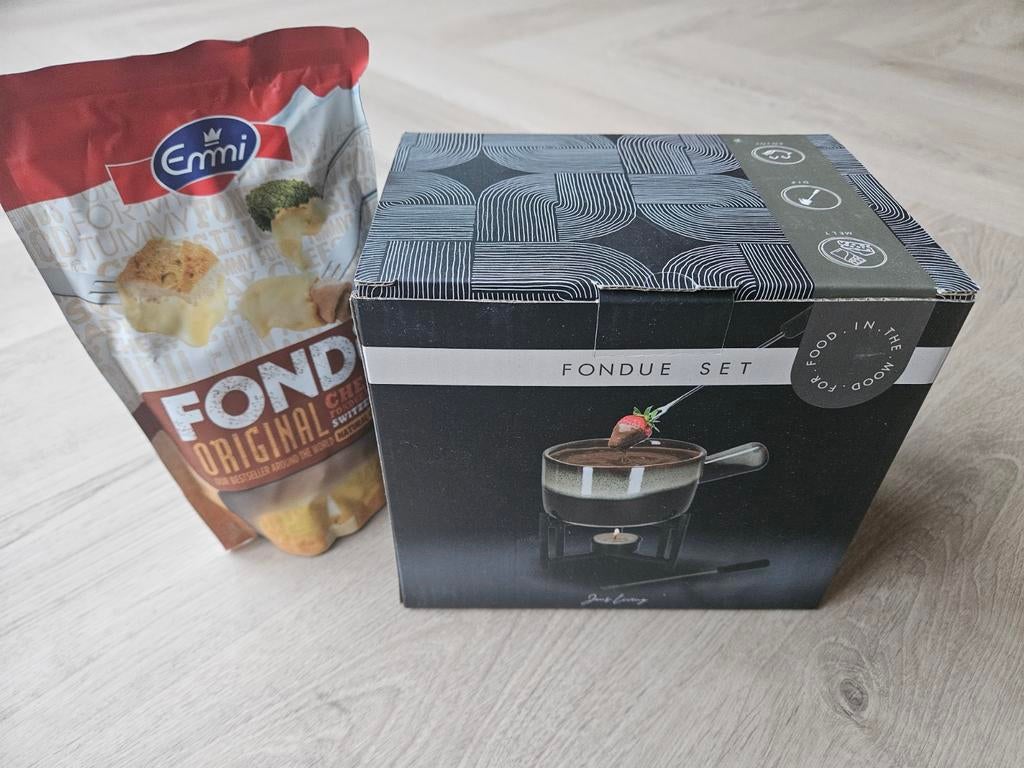 Jens Living Fondue Set Bordeaux (met kaasfondue 6,99) NIEUW, Ophalen of Verzenden, Nieuw, Waxinelicht, Fondueset