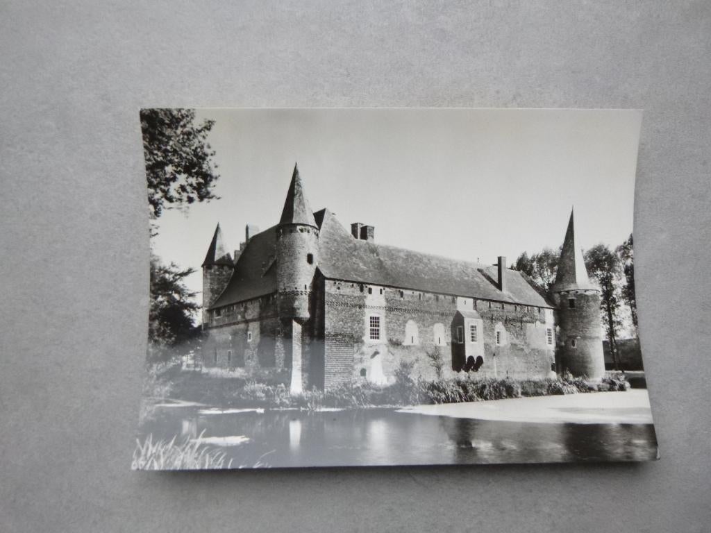 kasteel Hernen, zij- en achtergevel 1975, Verzenden, 1960 tot 1980, Ongelopen, Limburg
