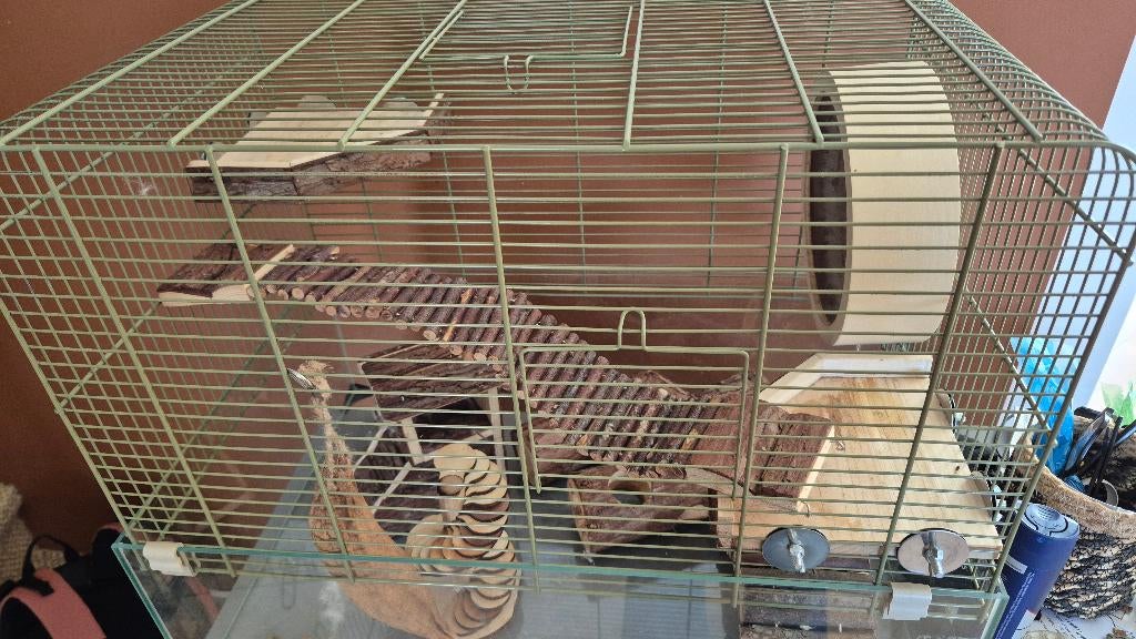 Hamsterkooi, Dieren en Toebehoren, Kooi, Minder dan 75 cm, Zo goed als nieuw, Hamster