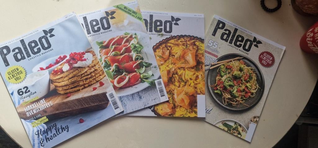 Paleo Lifestyle Magazine - 4 nummers in uitstekende staat, Ophalen, Zo goed als nieuw, Lichaam en Geest