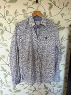 Ferlucci slim fit wit blauw overhemd Large, Ferlucci, Blauw, Ophalen of Verzenden, Zo goed als nieuw