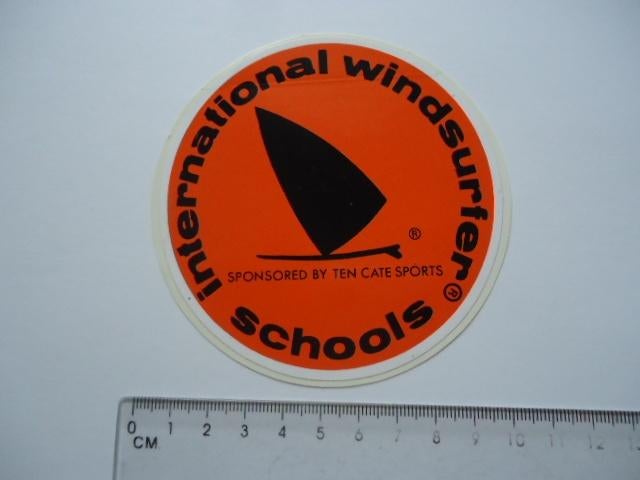 sticker oud International windsurfer ten cate surf board re, Verzenden, Zo goed als nieuw, Bedrijf of Vereniging