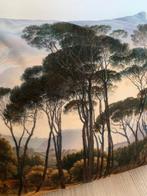 Unique Living Italiaans landschap sierkussen 100% katoen, Ophalen of Verzenden, Nieuw, Overige kleuren, Vierkant