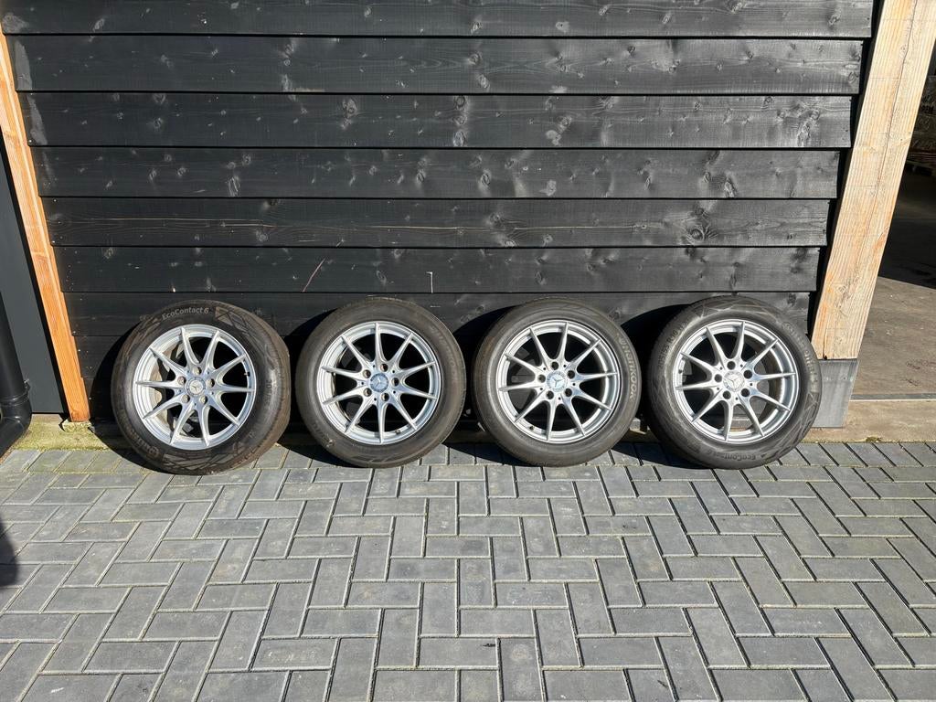 Originele Mercedes Velgen met Banden 16 inch, Auto-onderdelen, Banden en Velgen, Ophalen, Gebruikt, Velg(en), 16 inch