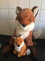 Living nature Knuffel Vos en jong vosje - zgan!, Ophalen of Verzenden, Zo goed als nieuw, Overige typen