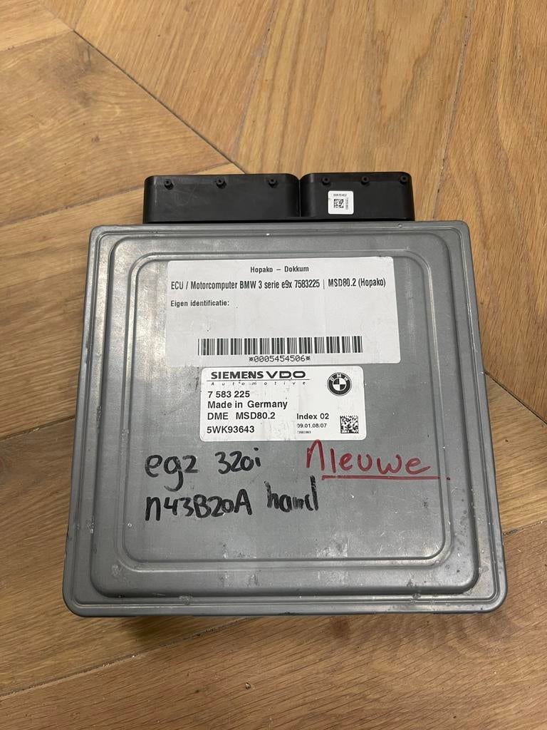 Ecu dme motormanagement computer n43b20a e9x 320i msd80.2, Auto-onderdelen, Elektronica en Kabels, Ophalen of Verzenden