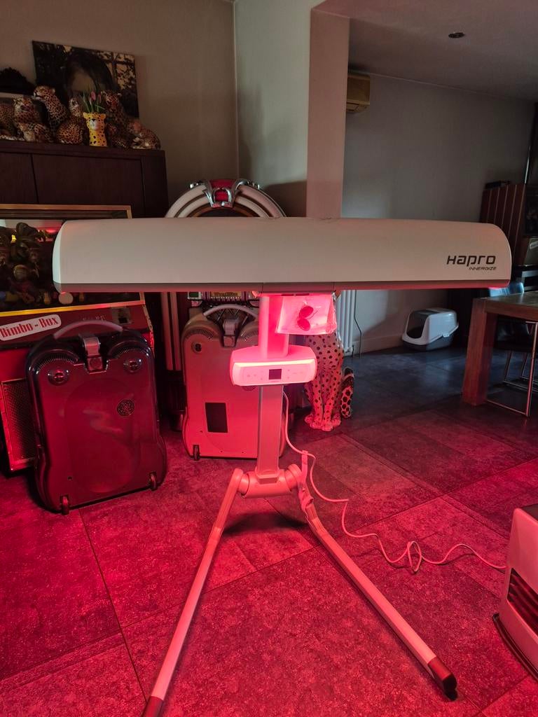 Koopje Demo 17 uur hapro hp8580 innergize met infrarood, Ophalen of Verzenden, Zo goed als nieuw, Zonnebank enkelzijdig, Minder dan 10 lampen