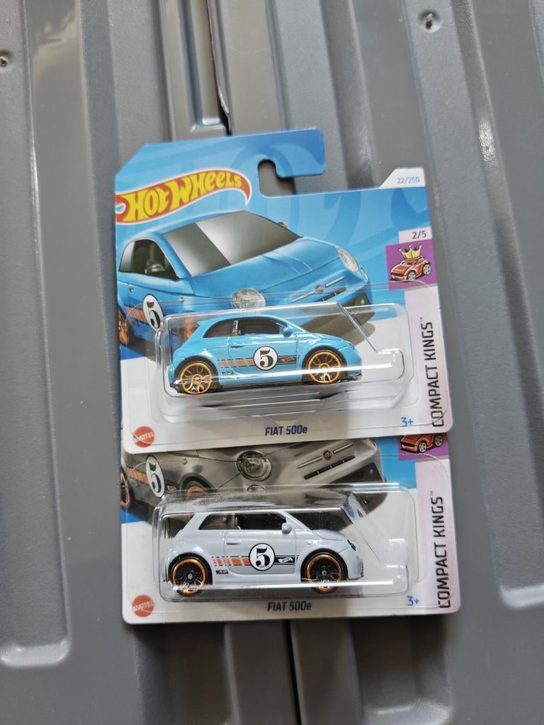 Hot Wheels Fiat 500e Compact Kings (2 stuks), Ophalen of Verzenden