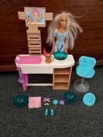 Barbie Beauty Spa Speelset met Accessoires, Ophalen of Verzenden, Gebruikt, Barbie
