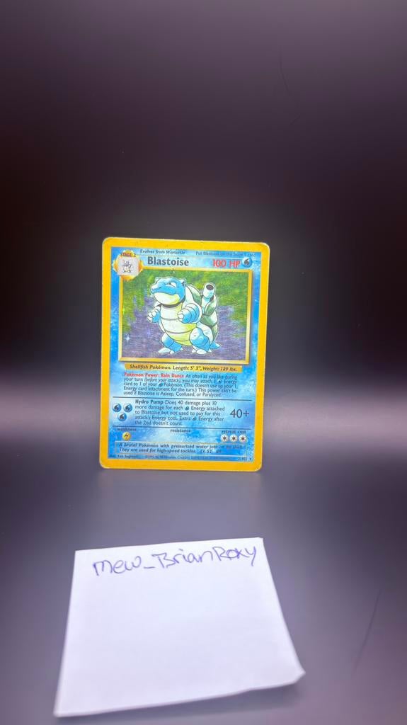 Blastoise base set engels, Ophalen, Zo goed als nieuw