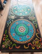 Prachtige Chinese Tafel met glasplaat, Ophalen