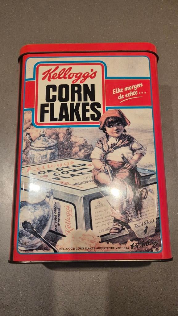 Vintage Kellogg's Corn Flakes Blik, Antiek en Kunst, Ophalen of Verzenden