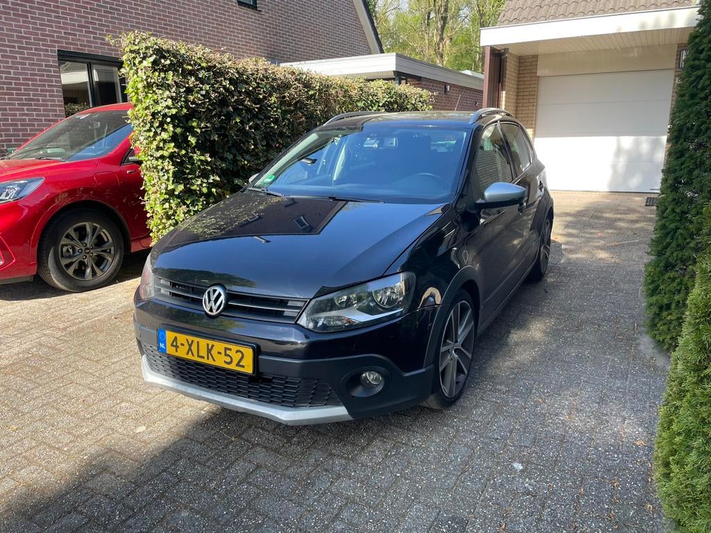 Volkswagen Cross Polo 1.2 6V 44KW 5D My2009 2009 Zwart, Auto's, Voorwielaandrijving, 967 kg, 40 €/maand, 1198 cc