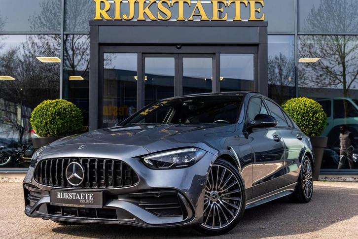 Mercedes C-klasse C200 AMG|BURMESTER|PANO|CAM|SFEERV|ACC, Auto's, Mercedes-Benz, Bedrijf, Te koop, C-Klasse, ABS, Achteruitrijcamera