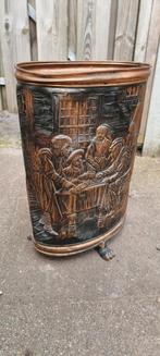 Antieke paraplubak, koper, Huis en Inrichting, Woonaccessoires | Paraplubakken, Ophalen, Gebruikt, Hout