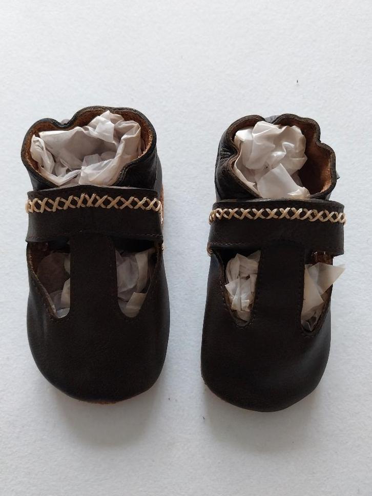 Oxxy donkerbruin leren baby meisjes schoentjes maat 21 NIEUW, Kinderen en Baby's, Babykleding | Schoentjes en Sokjes, Nieuw, Meisje