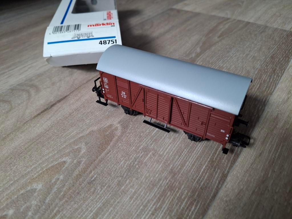 Marklïn HO 48751 gesloten goederenwagon DB, Hobby en Vrije tijd, Modeltreinen | H0, Zo goed als nieuw, Wagon, Wisselstroom, Märklin