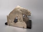 Art Deco ijsberen boekensteun ijsbeer houder ., Antiek en Kunst, Verzenden