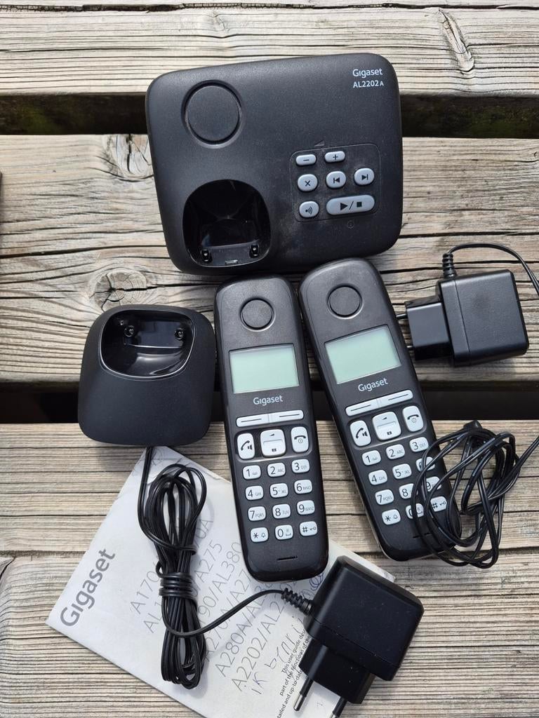 Gigaset AL2202A Draadloze Telefoon met 2 Handsets, Ophalen of Verzenden, Gebruikt, 2 handsets