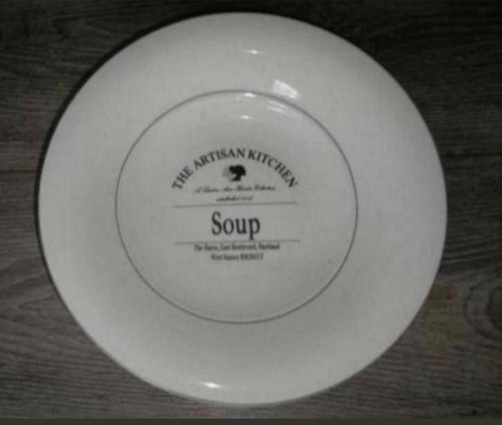 ❇️6 soup borden van the artisan kitchen❇️, Verzenden, Zo goed als nieuw, Overige stijlen, Bord(en)